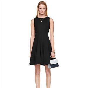 Kate Spade Black Pleated Ponte Dress